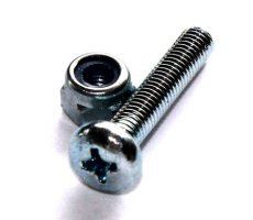 Screw M3x16 & lock nut (metal)