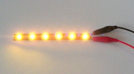 Rolle 5m 12V LED stripe YELLOW (flexibel) - Click Image to Close